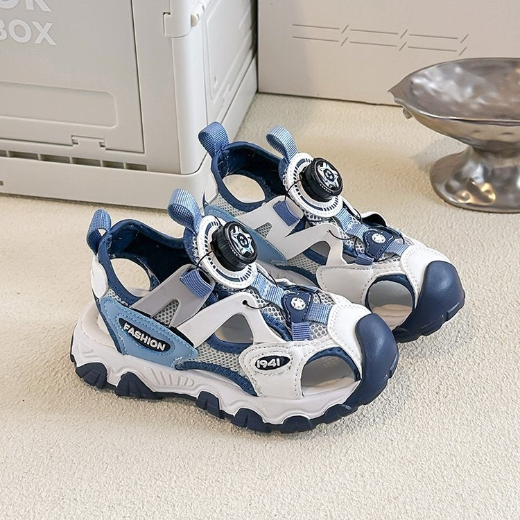 2026 New Spring Summer Boys Closed Toe Sandals, Fashion Sports Sandals For Big Kids Boys 2