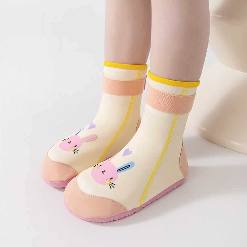 Childrens Cartoon-style High-top Beach Sock Shoes Quick-drying Non-slip Water Shoes For Boys And Girls 6