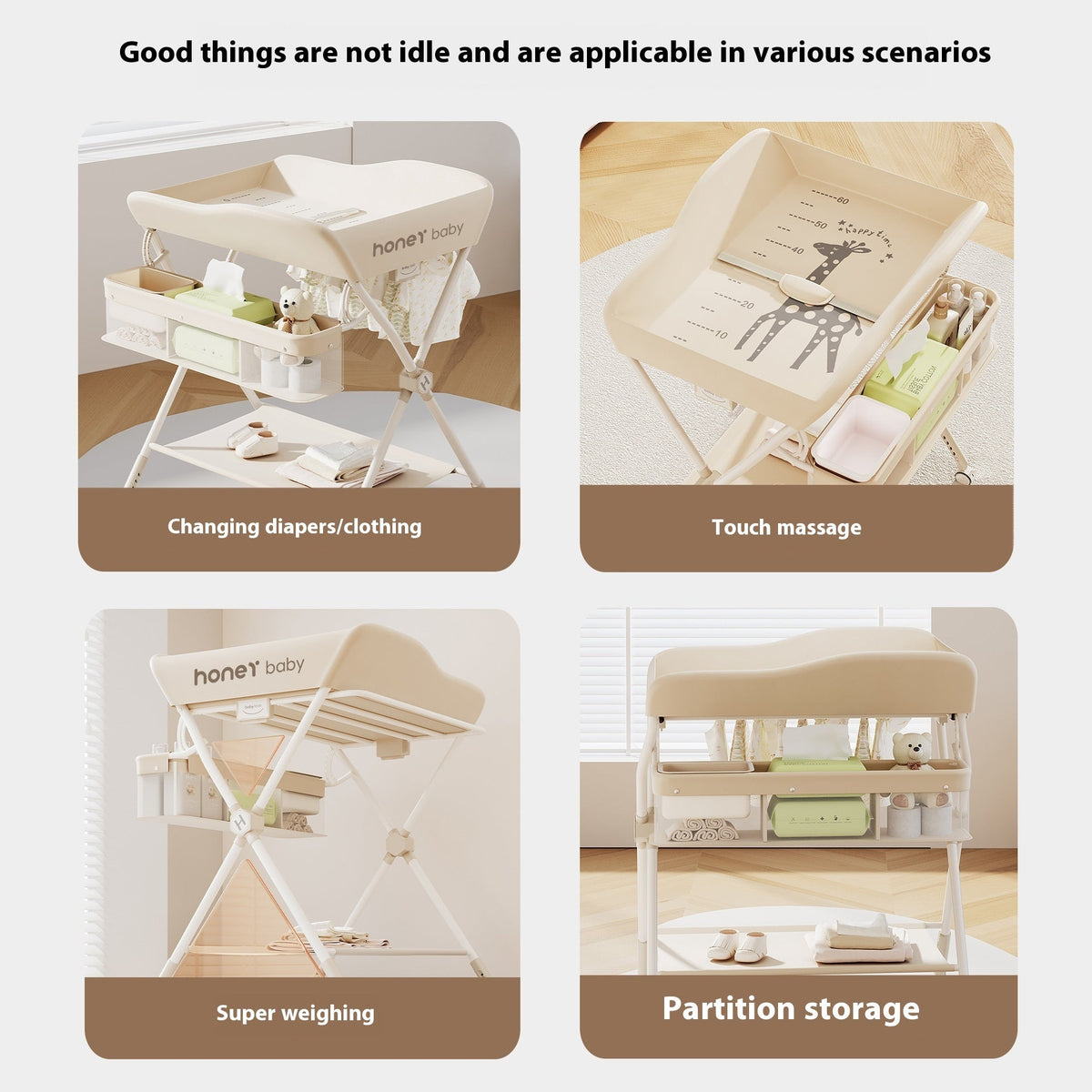 Multifunctional Foldable Diaper-changing Table Baby Care Urine Exchange 3