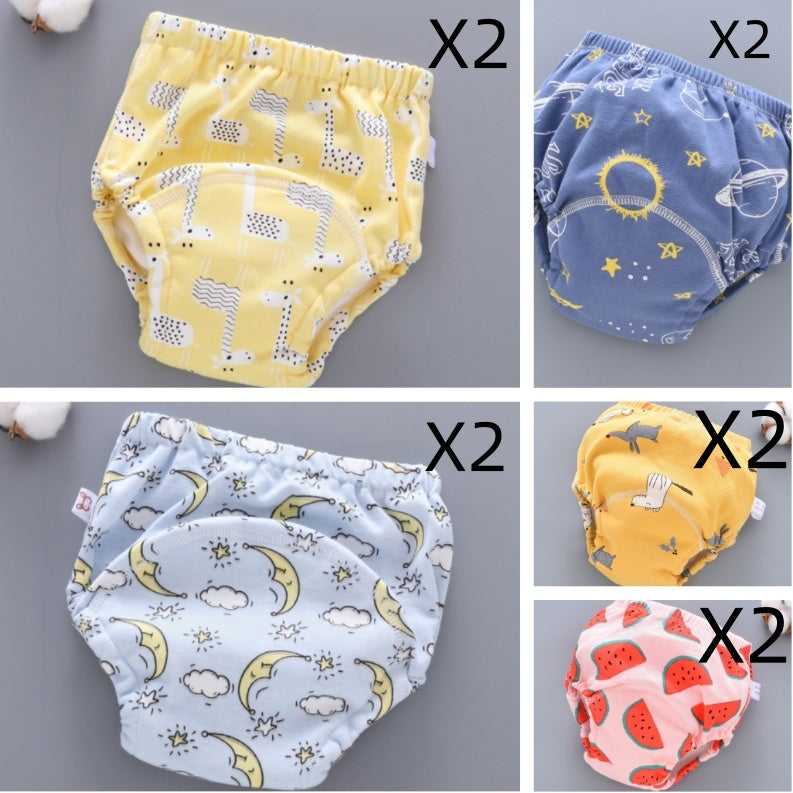 Baby Training Pants Washable 6-layer Gauze Diaper Cover 32