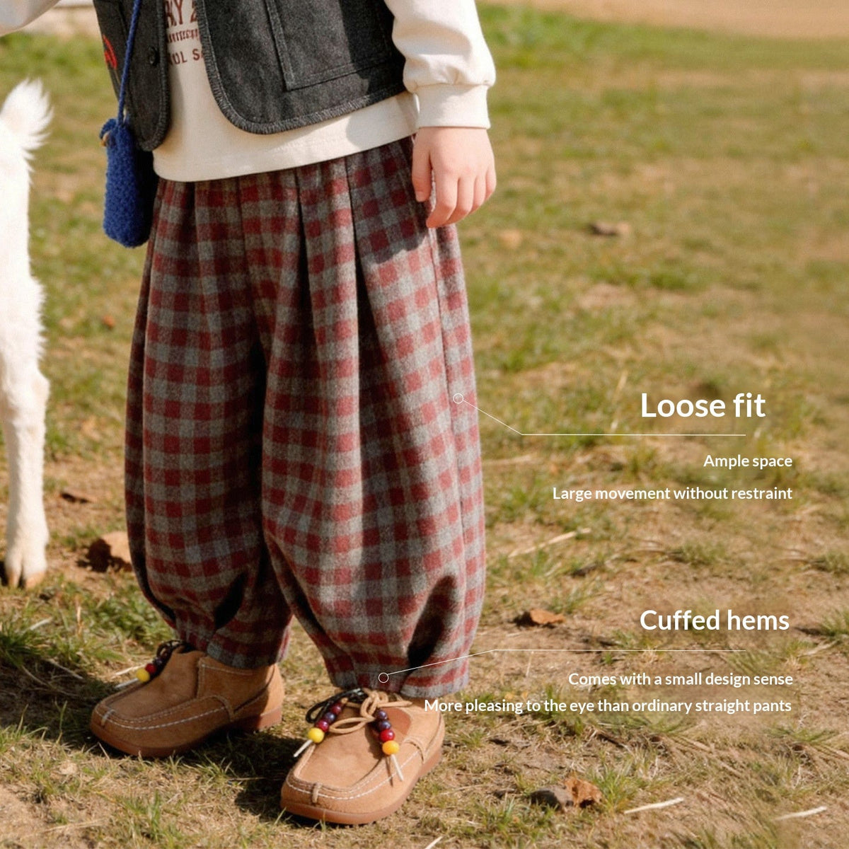 Plaid Fashion Simple Comfortable And Vintage Long Pants 3