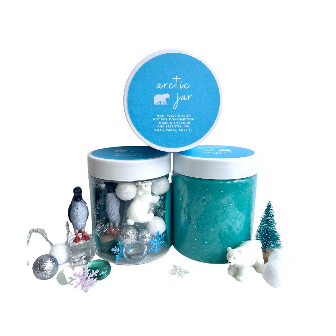 Arctic Winter Play Dough Jar 1