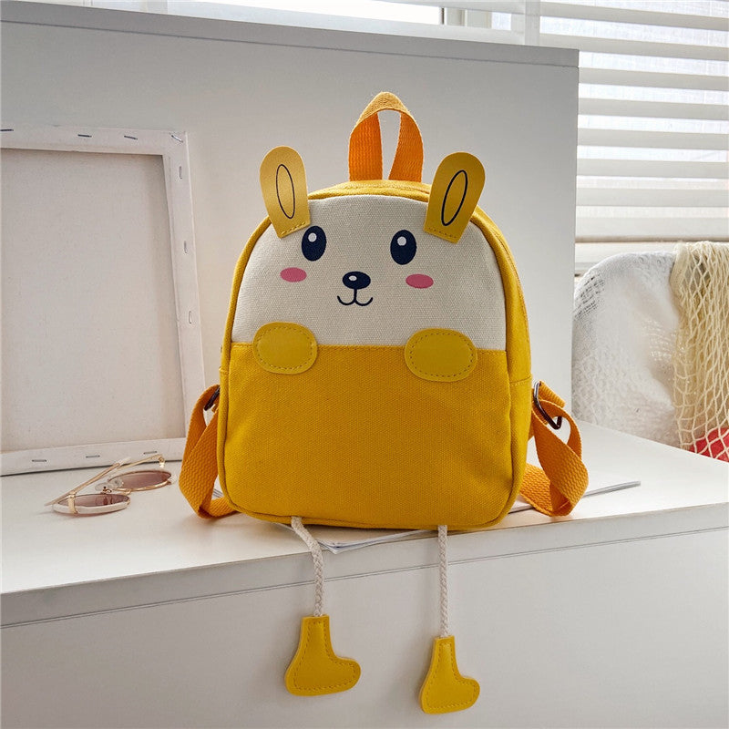 Boys Canvas Backpack Cute Cartoon School Bag 14