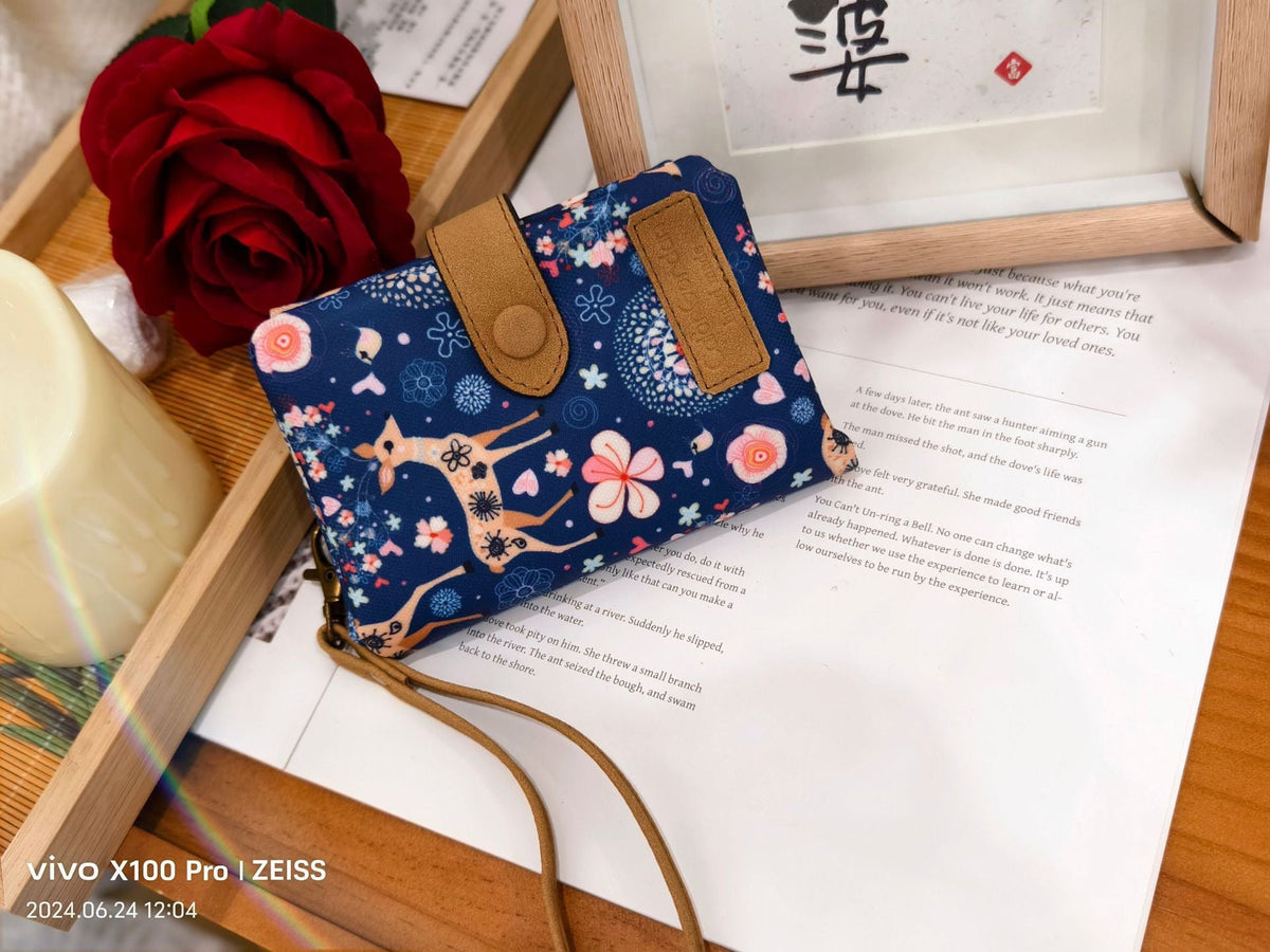 Multifunctional Tri-fold Fashion Multi-card-slot Printed Wallet 9