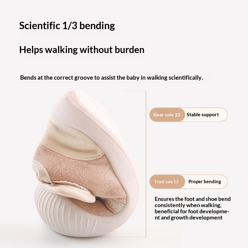 Infant Non-slip Soft-soled Cool-insulating First-walking Shoes 3