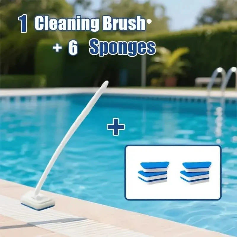 7-Piece Set: Detachable Cleaning Brush with 7 Sponges for Bathtub, Tile, Floor & Window 3