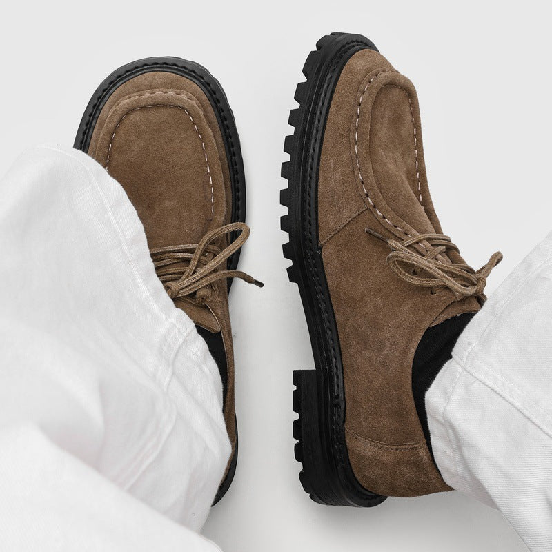 Retro Thick-soled Lace-up Casual Shoes 2