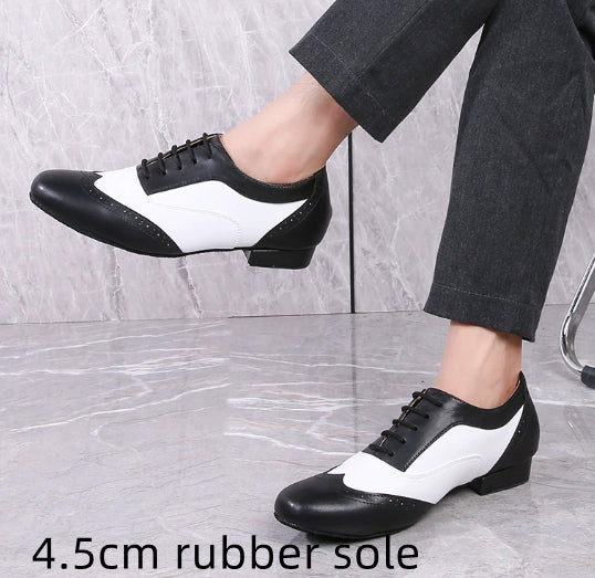 Leather Ballroom For Square Dancing And Latin Dancingsoft-soled Dance Shoes For Adults 10