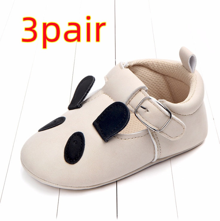 Spring and autumn cartoon animal baby shoes matte leather non-slip soft bottom baby shoes wholesale 0884 13