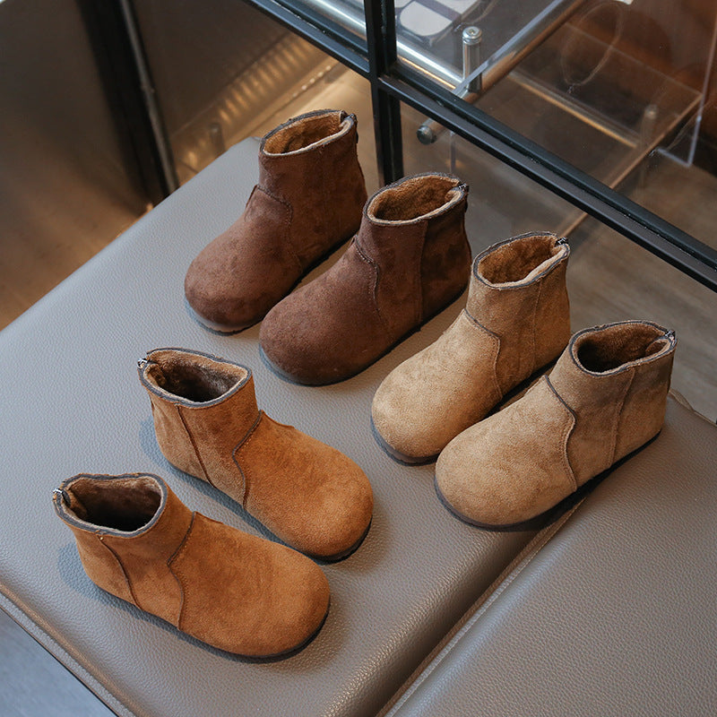 New Winter Versatile British-style Girls Ankle Boots 4