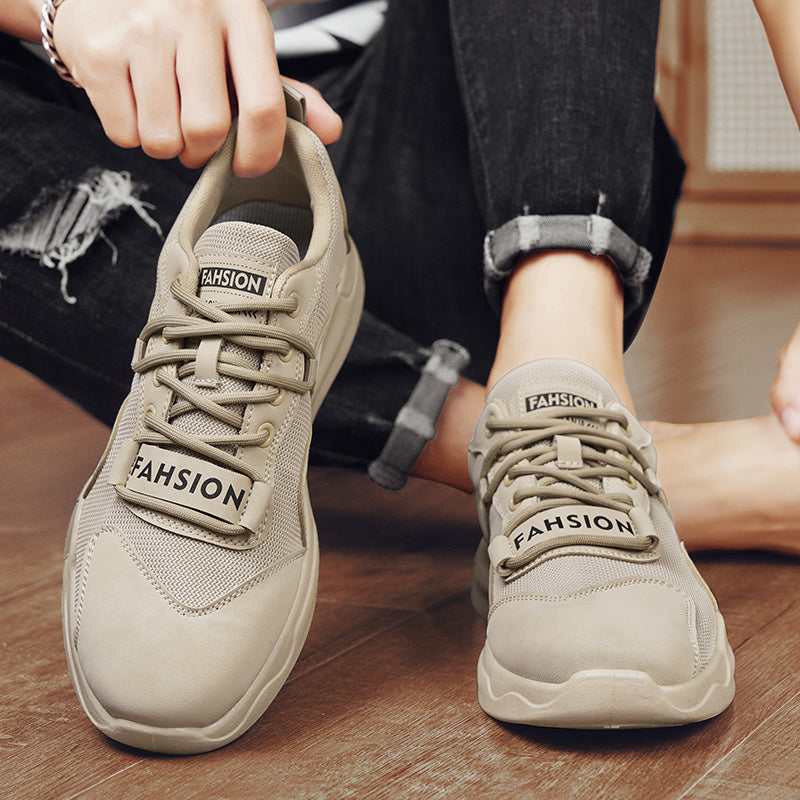 2026 Summer Trendy Versatile Low Top Breathable Height Increasing Soft Sole Men's Casual Sports Shoes 5