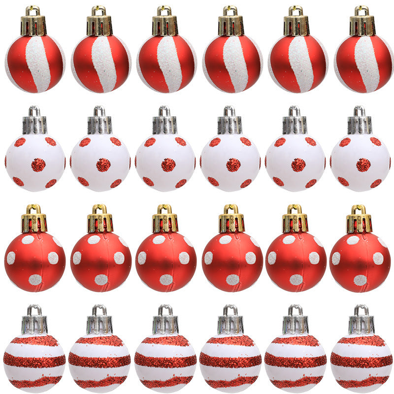 Christmas decorations Christmas trees gifts decorations mini painted Christmas balls 5