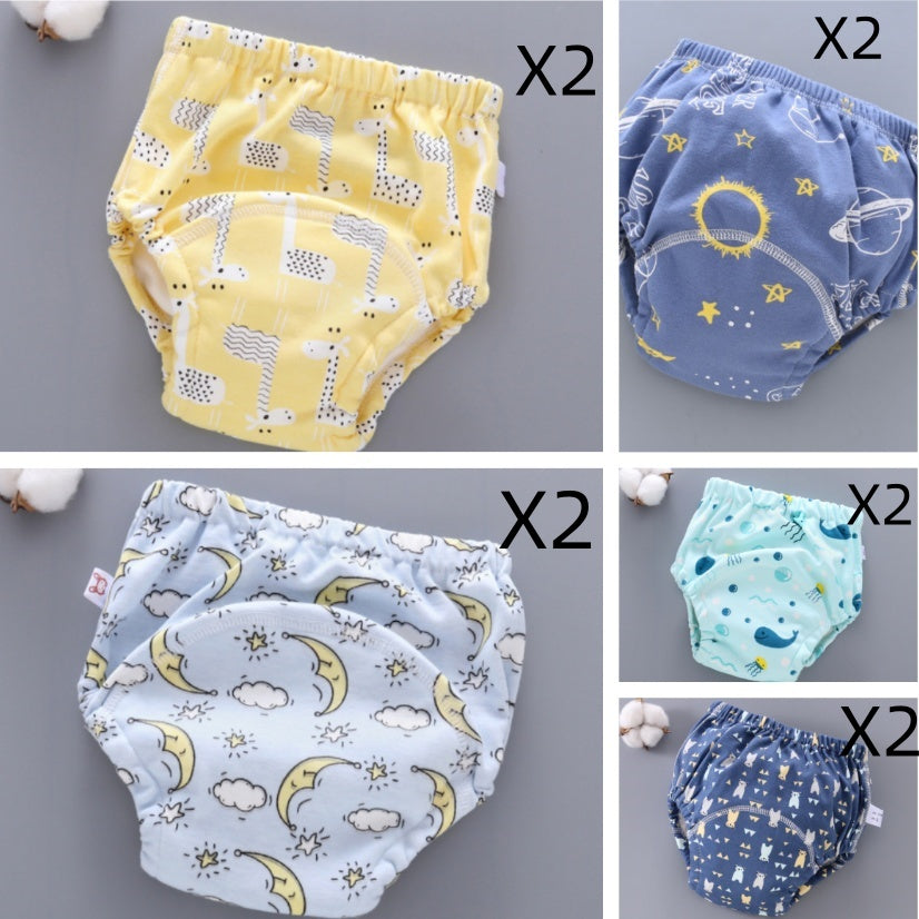 Baby Training Pants Washable 6-layer Gauze Diaper Cover 29
