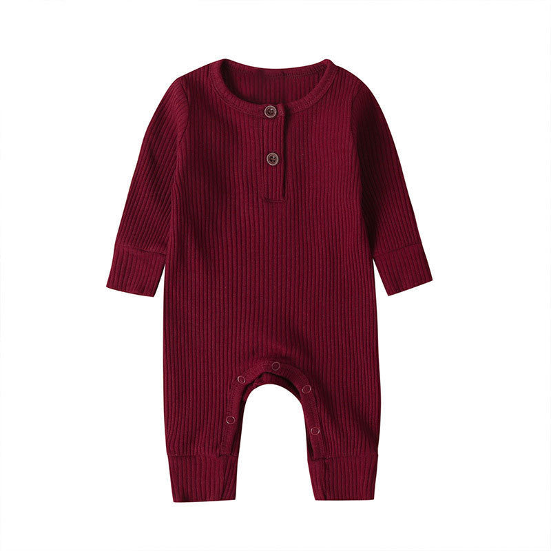 New Baby Jumpsuit Sunken Stripe Trousers Romper Western Style 13