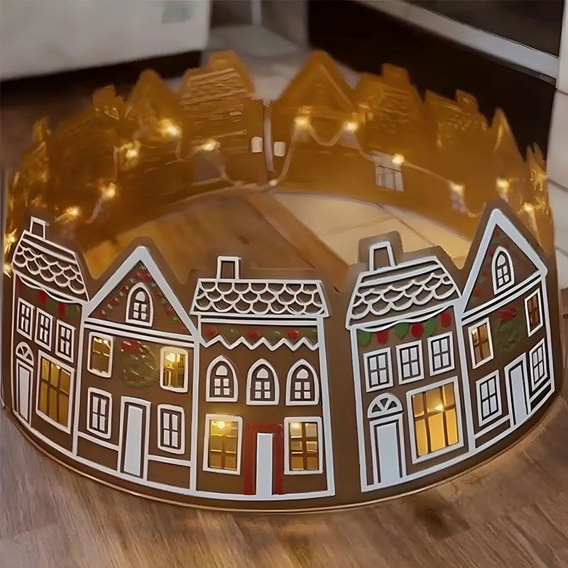 LED Gingerbread Christmas Tree Collar 5