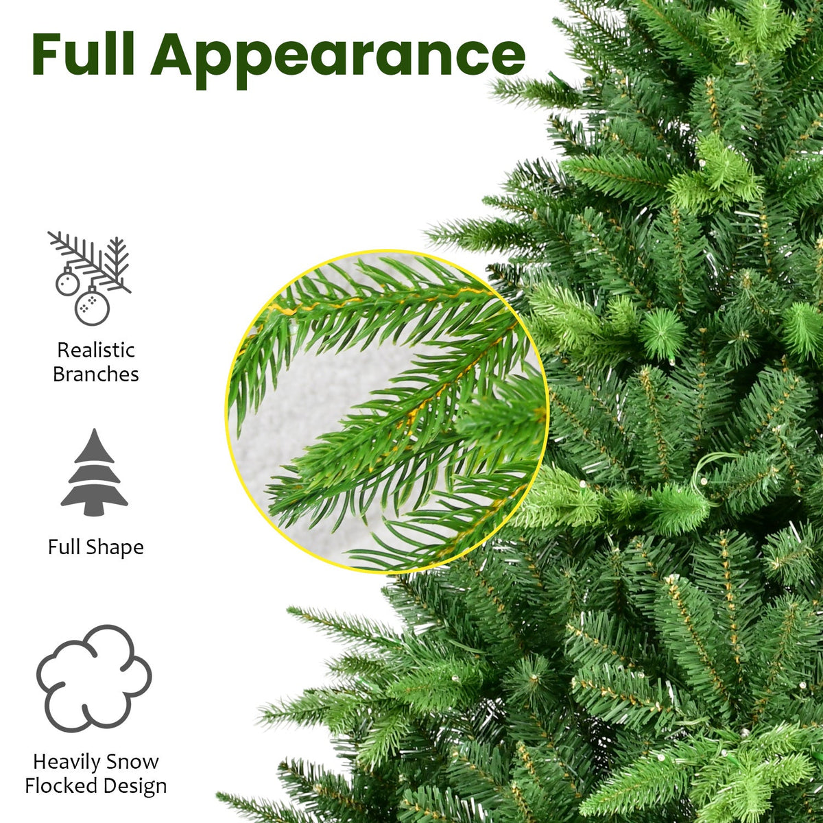 6FT PE&PVC Prelit Christmas Tree 6