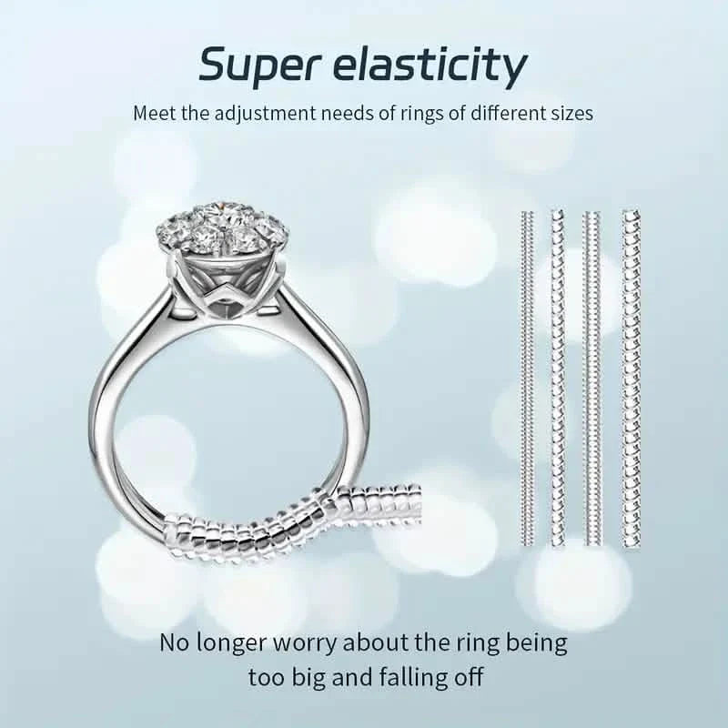 4-Piece Set: Invisible Silicone Ring Size Adjusters – Unisex, Flexible, Minimalist 2