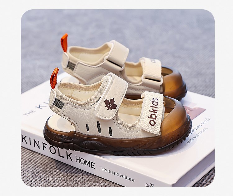 Children's Beach Shoes Summer New Style Medium And Large Children's And Boys' Sandals Velcro Children's Shoes 6