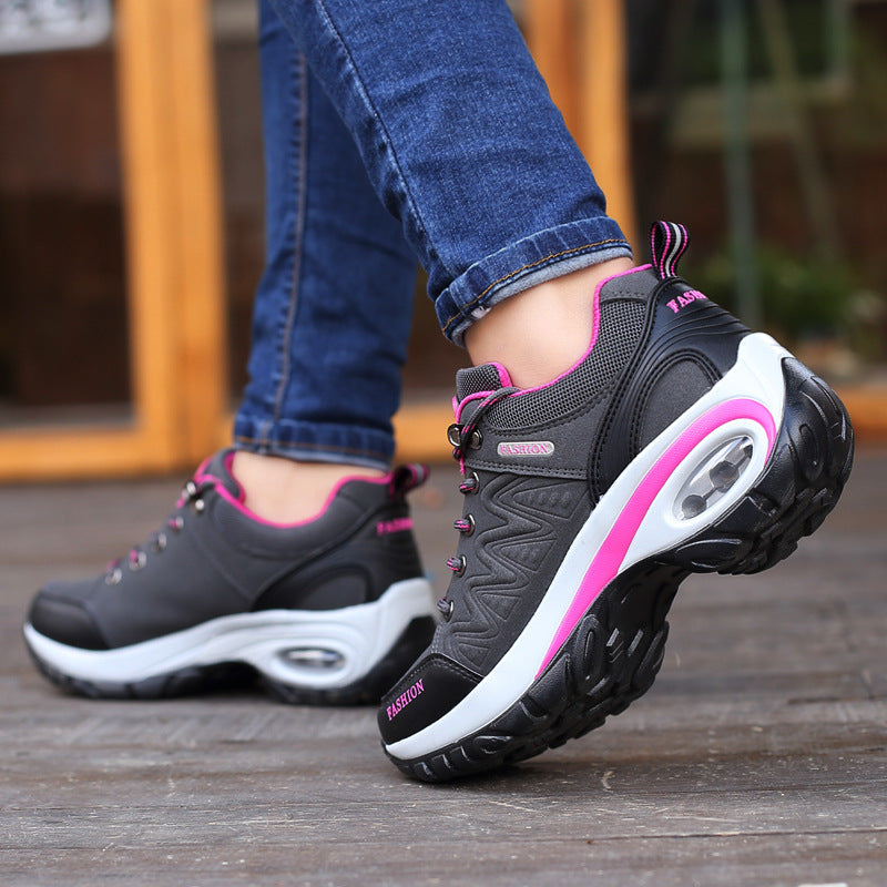 Autumn Winter Women Sneakers Air Cushion Design Platform Shoes 5