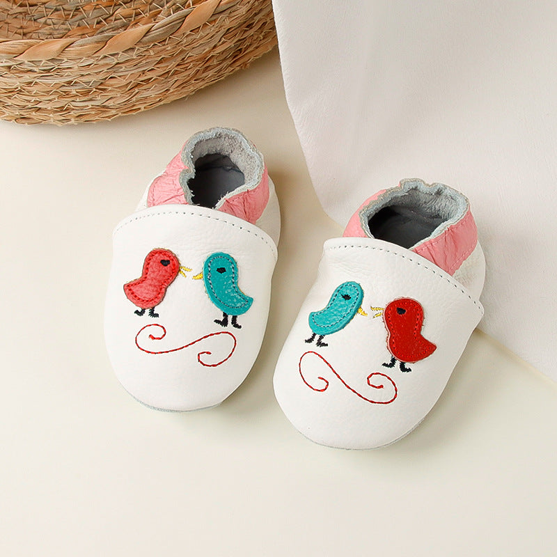 Childrens And Babies Genuine Leather First-walking Shoes 2