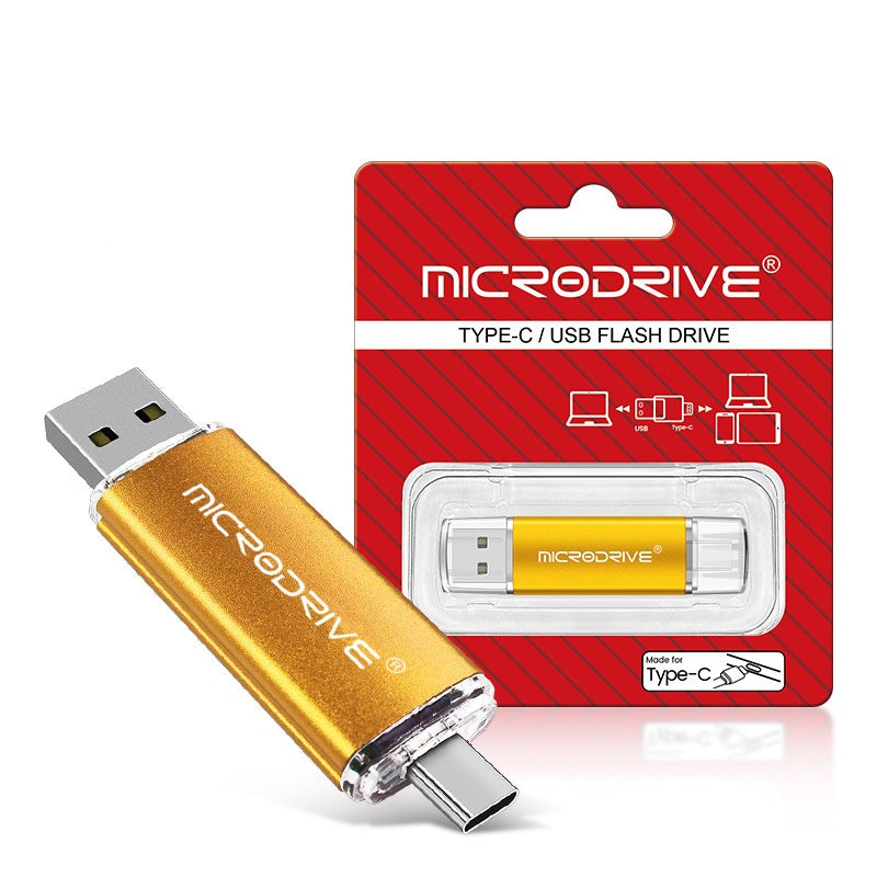 Dual-use Rotating USB Flash Drive For Both Phones And Computers High-speed TYPE-C Large Capacity Suitable For In-car Use 4