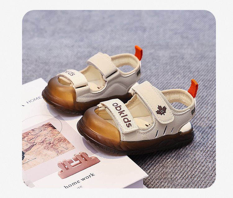 Children's Beach Shoes Summer New Style Medium And Large Children's And Boys' Sandals Velcro Children's Shoes 4