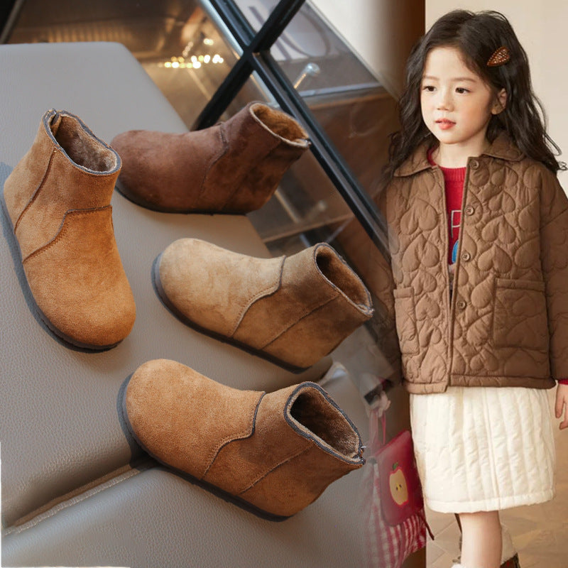 New Winter Versatile British-style Girls Ankle Boots 1