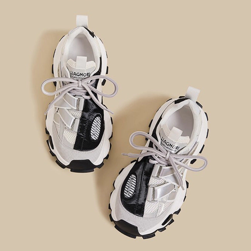 Girls Sports Shoes Running Shoes For Older Children Soft-soled Versatile Dad Shoes 4