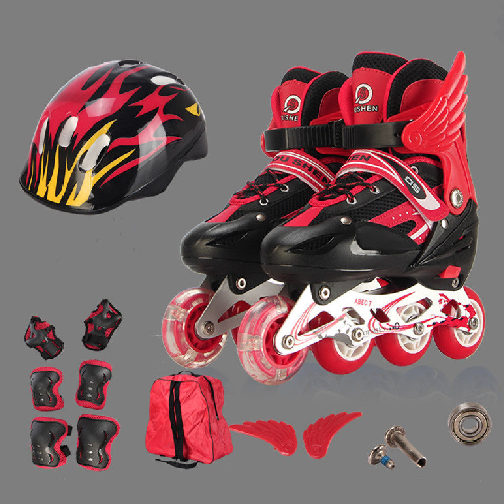 PU Single Adjustable Children The Skating Shoes 1