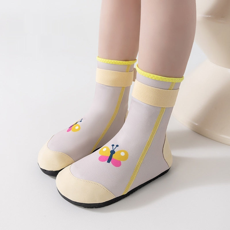 Childrens Cartoon-style High-top Beach Sock Shoes Quick-drying Non-slip Water Shoes For Boys And Girls 8