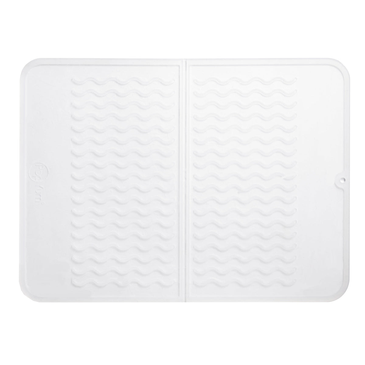 PopYum Silicone Drying Mat (12x16 in, 30x40 cm), Clear-Frosted 1