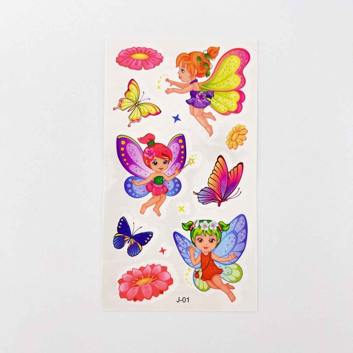 10 Fairy Tattoo Sheets – Non-Toxic Waterproof Kids Party Tattoos 3