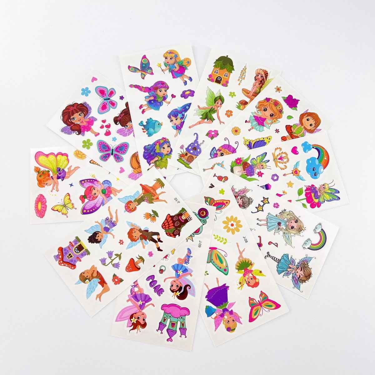 10 Fairy Tattoo Sheets – Non-Toxic Waterproof Kids Party Tattoos 8