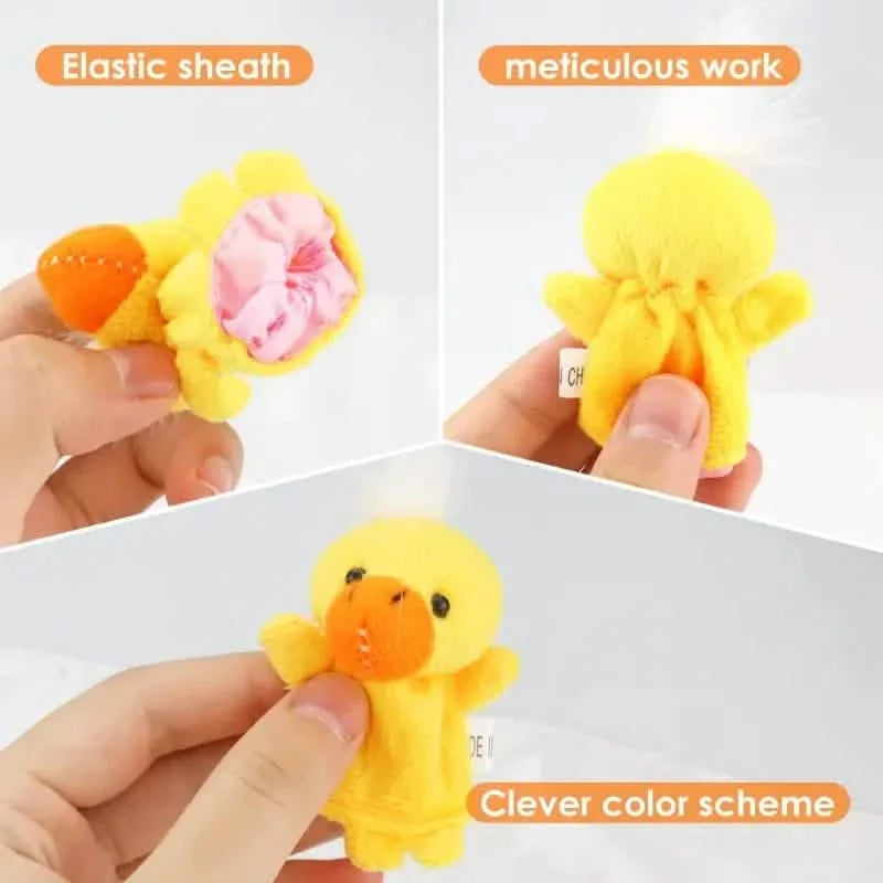 10-Piece Set: Cute Finger Puppets Baby Mini Plush Toys 3