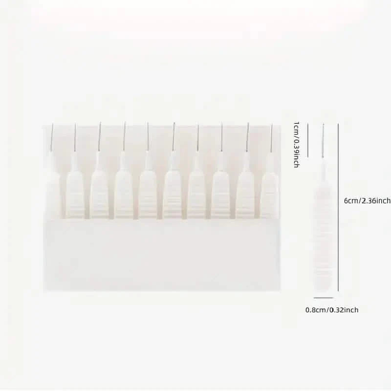 10-Pieces Set: Easy-Clean Shower Nozzle Brushes - Hassle-Free Showerhead Crevices Cleaner 7