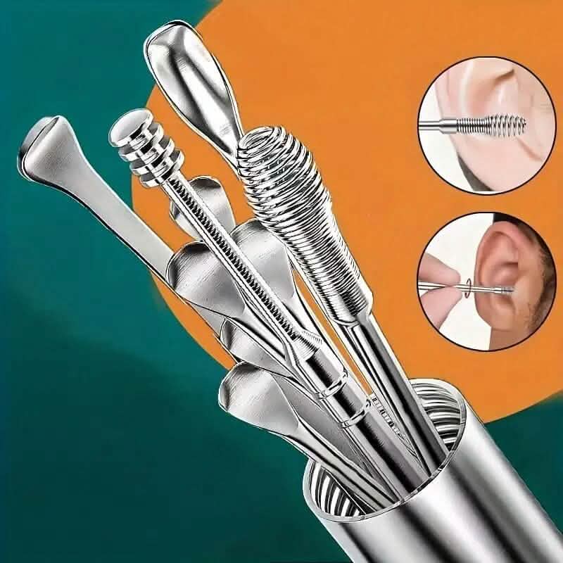 10-Pieces: Stainless Steel Ear Wax Removal Tool Set 1