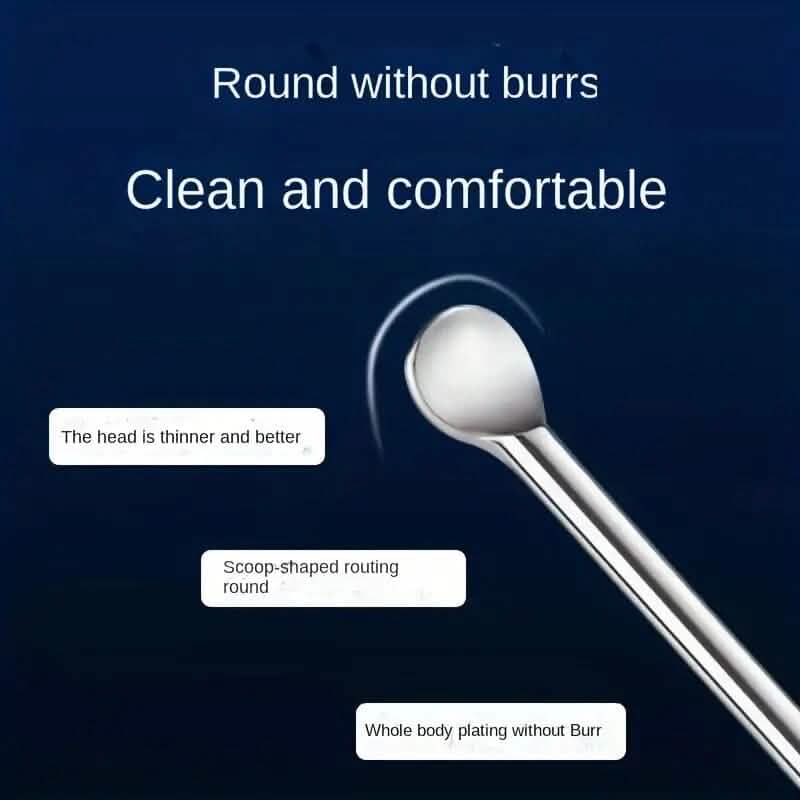 10-Pieces: Stainless Steel Ear Wax Removal Tool Set 6