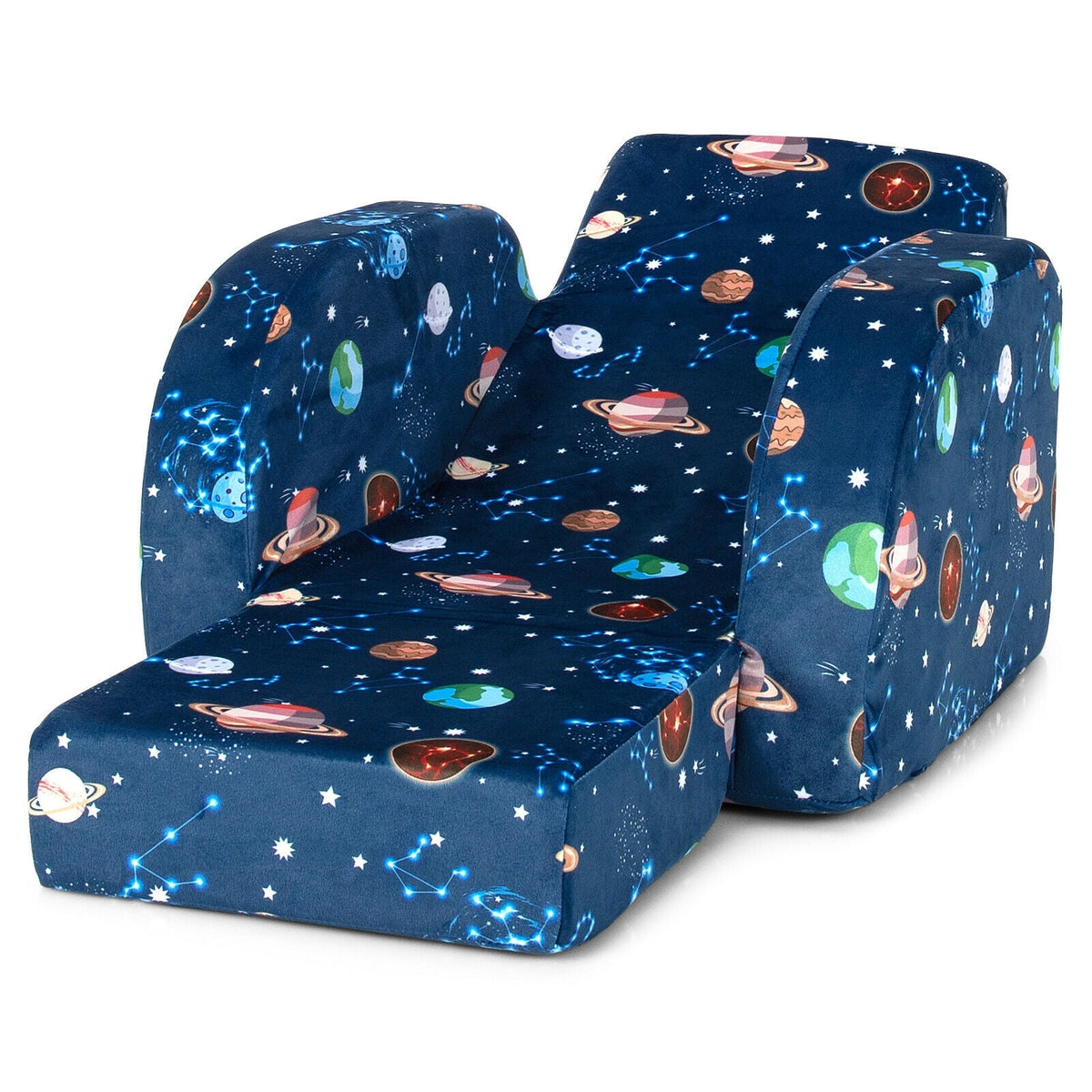 3-in-1 Convertible Kid Sofa Bed Flip-Out Chair Lounger for Toddler 8