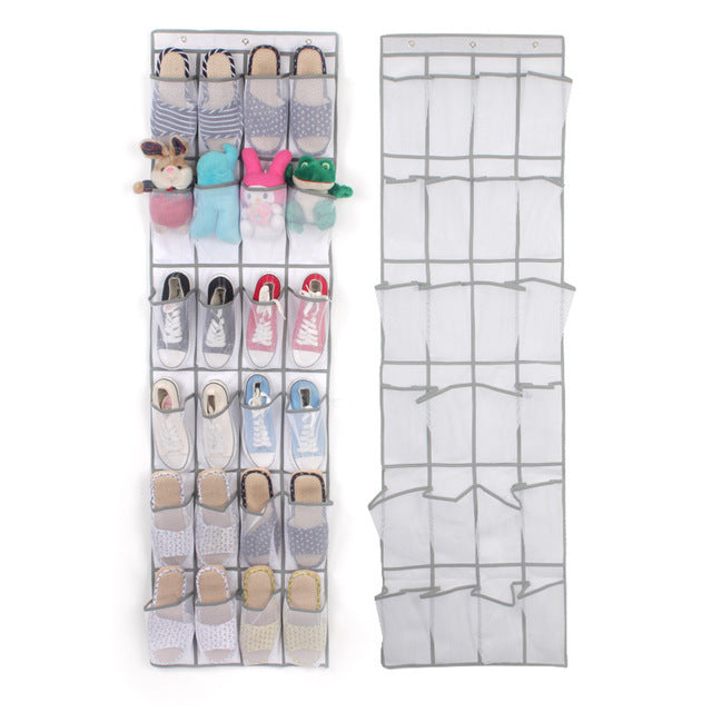24 Pocket Shoe Space Door Hanging Storage Rack 7