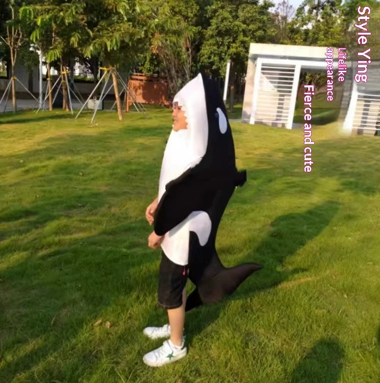 Killer Whale Marine Life COS Costume Childrens Parent-Child Outfit 2