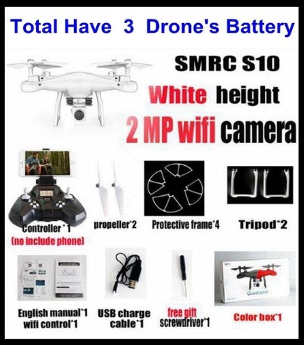 Sales Promotion WiFi 2MP Camera With S10 SMRC FPV Quadcopter Drone Helicopter UAV Micro Remote Control Toy RACER KIT Aircraft 15
