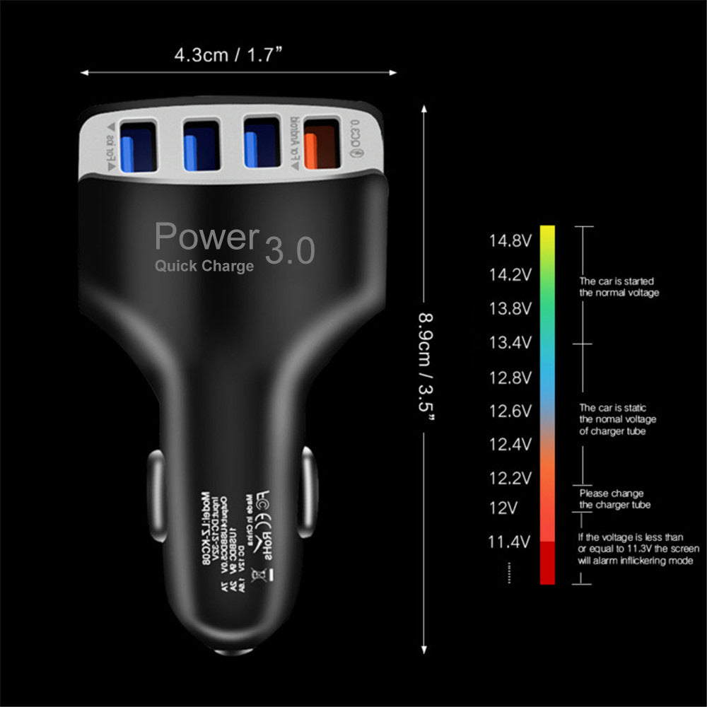 Car 4USB charger 3