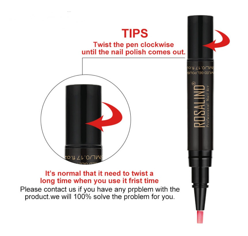 5ml Solid Color Nail Art Pen Nail Glue for Nail Art 3