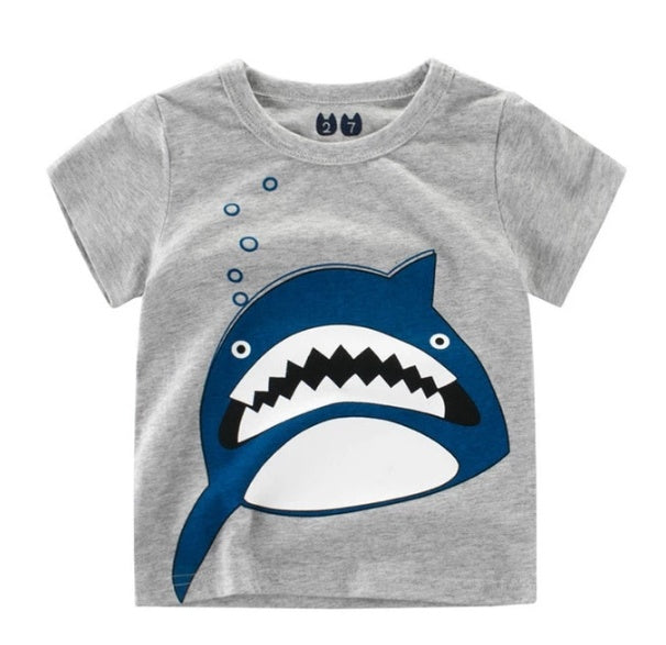 Children's Wear Summer New Korean Children's Boys Cotton T-shirt Men's Treasure In Children's Short Sleeves 15