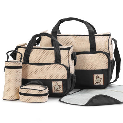 Baby Diaper Bag Suits For Mom Baby Bottle Holder Mother Mummy Stroller Maternity Nappy Bags Sets 1