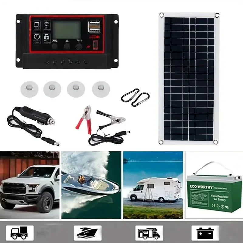 10W Solar Panel 18V Solar Cell 60A&100A Controller Solar Panels 6