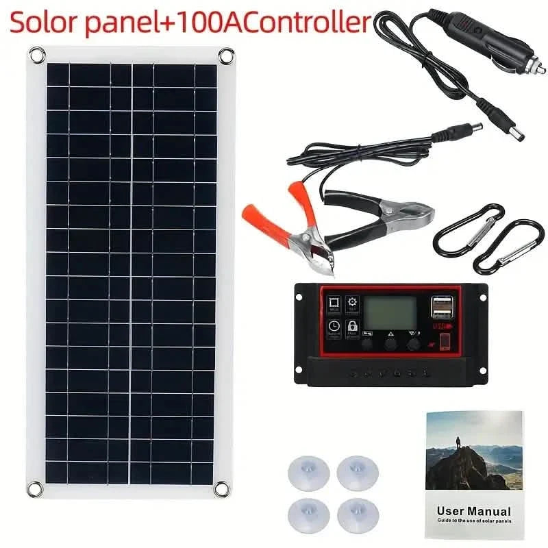 10W Solar Panel 18V Solar Cell 60A&100A Controller Solar Panels 4