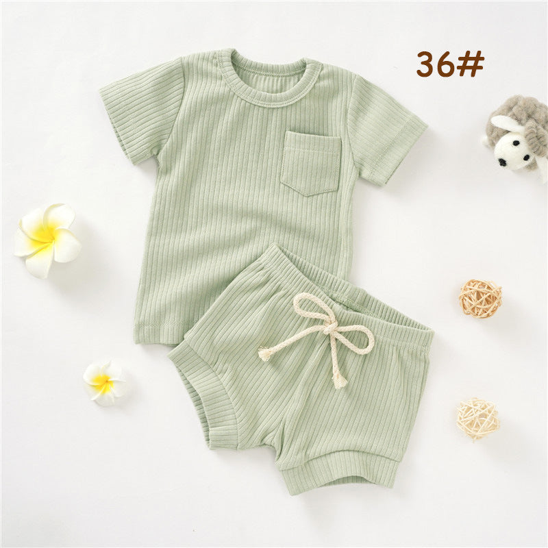 Newborn Short-sleeve And Shorts Set 3