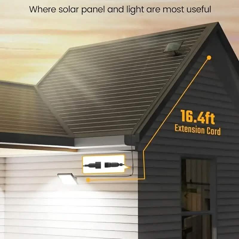 113 LED Cool White Floodlights Solar Motion Sensor Lights 4