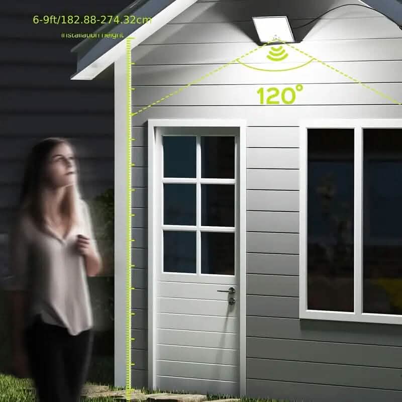 113 LED Cool White Floodlights Solar Motion Sensor Lights 5